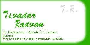 tivadar radvan business card